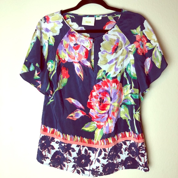 Anthropologie Maeve floral Top - Picture 1 of 3